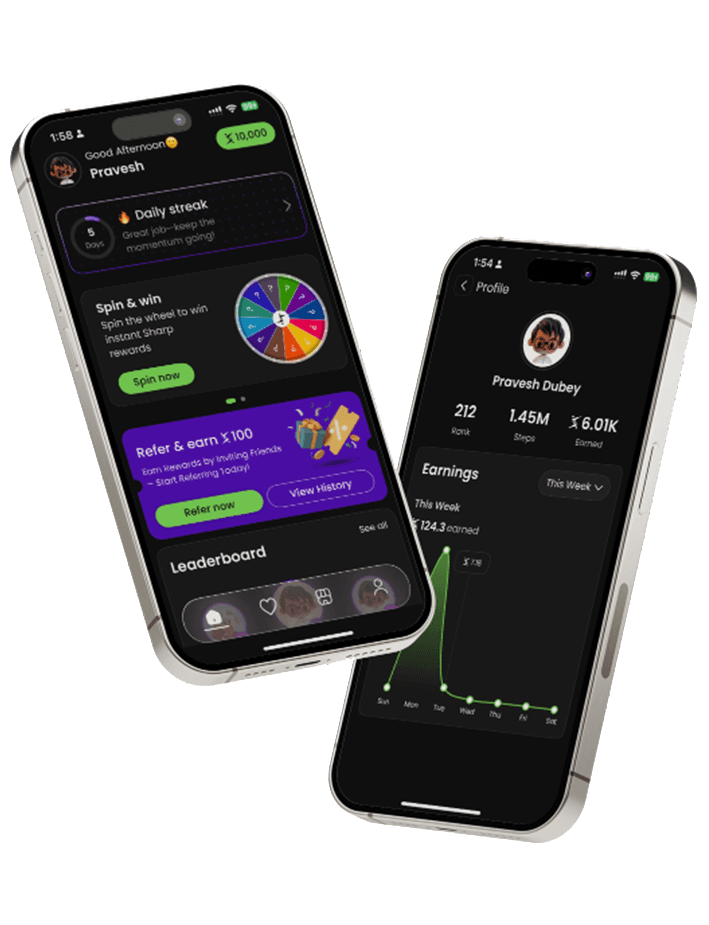 Sharp Rewards app preview